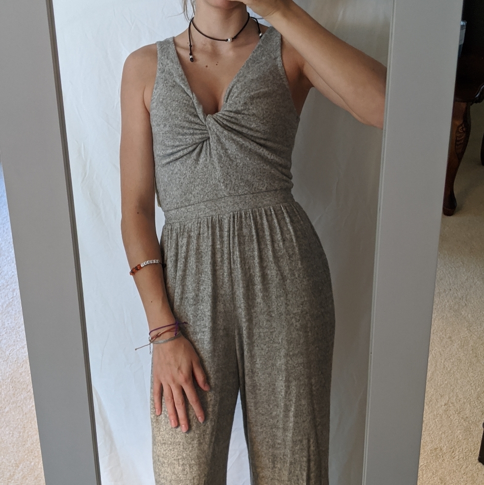 NWT Gray Heather Jumpsuit